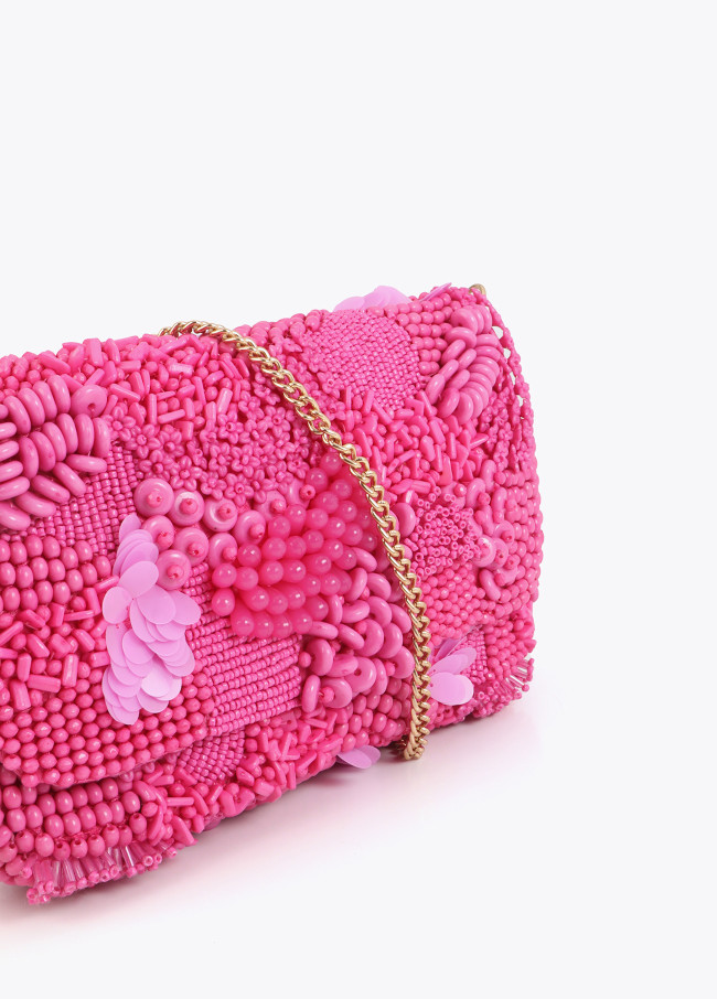 Bolsa com Pedraria Tom sobre Tom