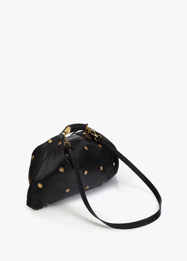 Studded Texture Hobo Bag
