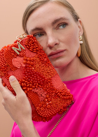 Embellished Baguette Bag