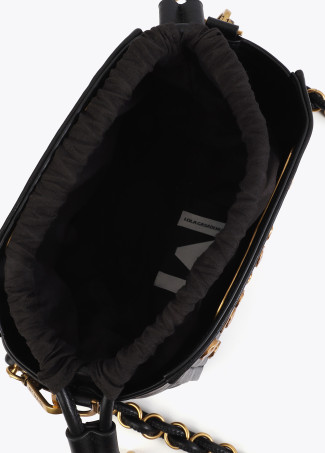 Borsa a Tracolla con Borchie e Texture