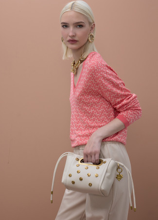 Sac Bandoulière Clouté avec Texture