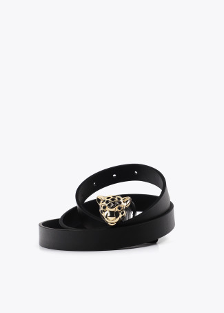 Ceinture boucle léopard personnalisée