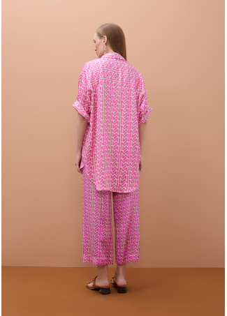 Culotte de Cetim Estampado Emes