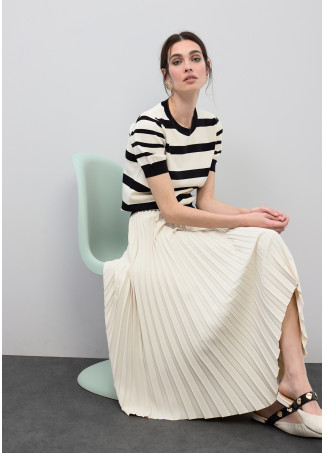 Asymmetrical Pleated Skirt
