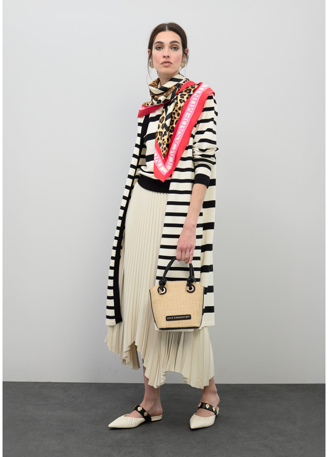 Asymmetrical Pleated Skirt