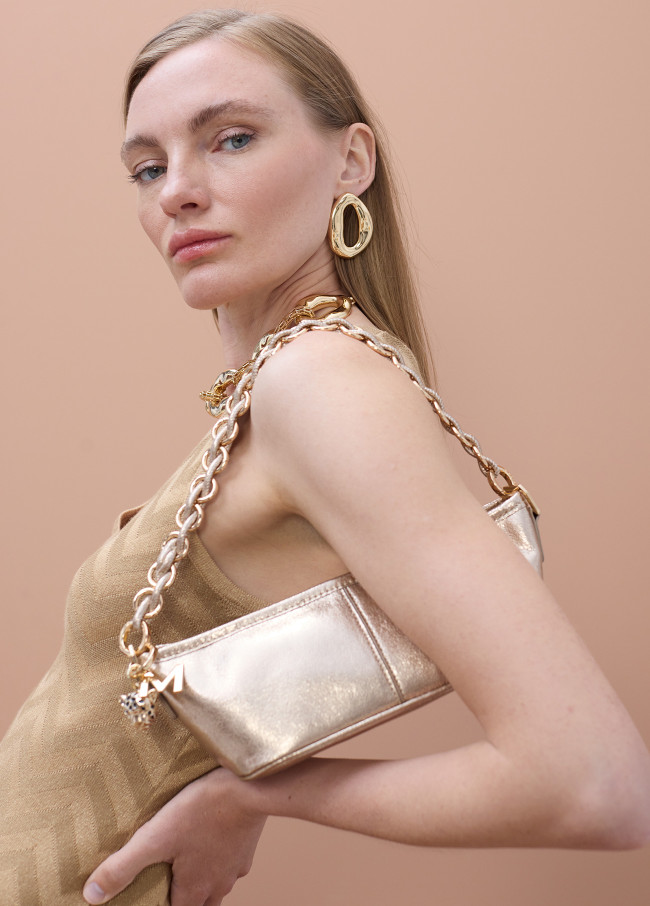 Sac Chaîne Effet Brillant