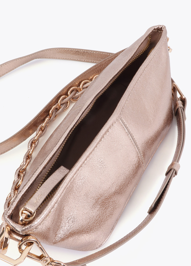 Glänzende Effektkette Tasche