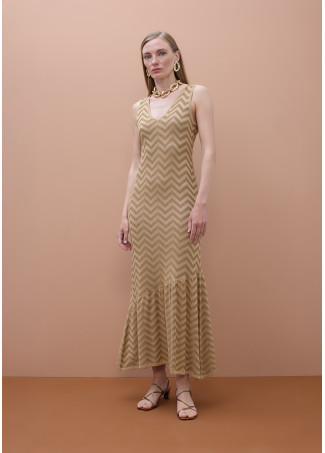 Dress with Ruffle Hem