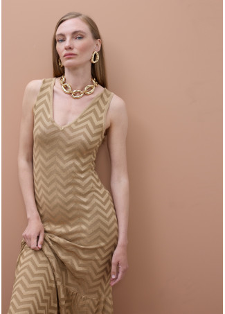 Robe avec Ourlet à Volants