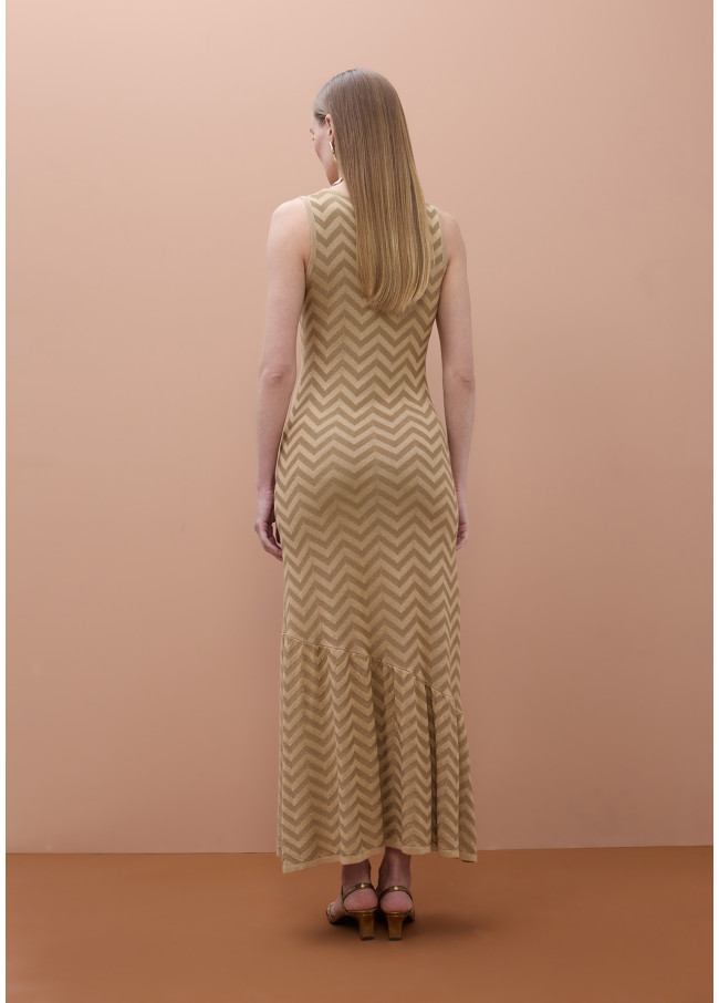 Dress with Ruffle Hem