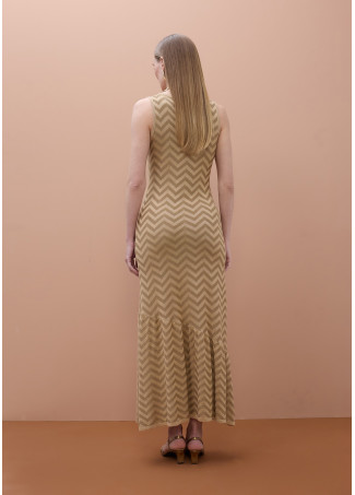 Vestido com Bainha de Babados