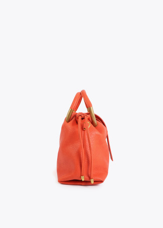 Borsa Effetto Pelle con Manico Rotondo