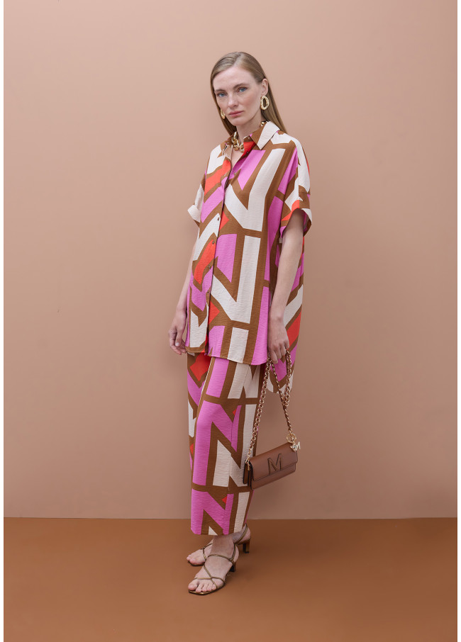 Camicia Oversize Logo M