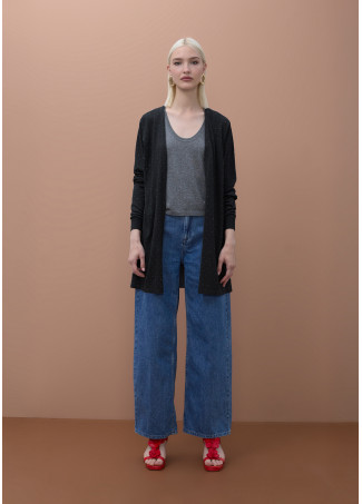 Long Cardigan with Strass