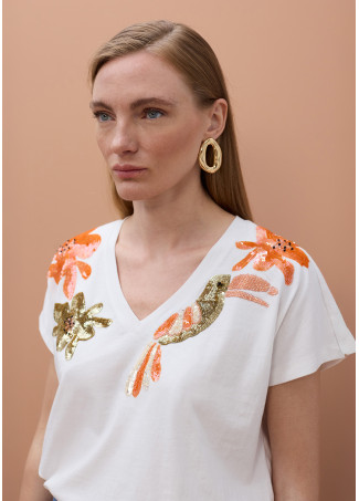 Tucan T-Shirt with Jewels