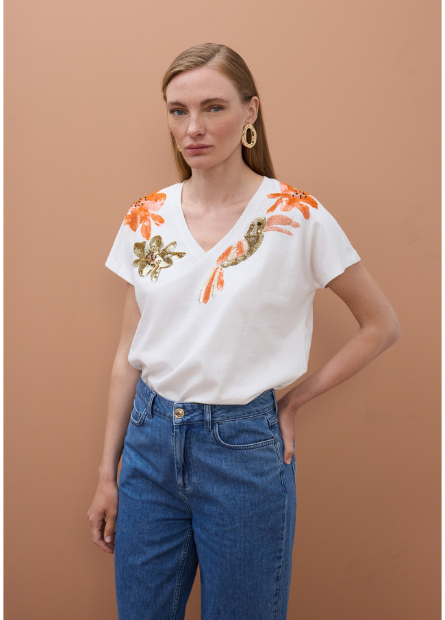 T-shirt Toucan avec Bijoux