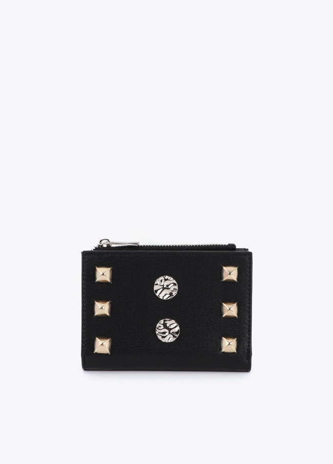 Studded Gold and Silver Wallet