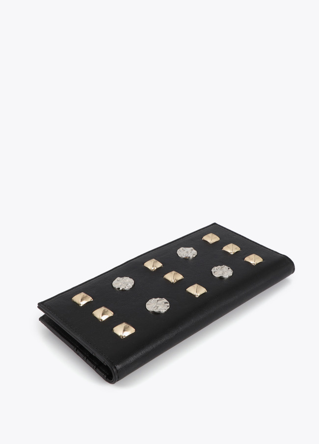 Wallet with Gold and Silver Studs