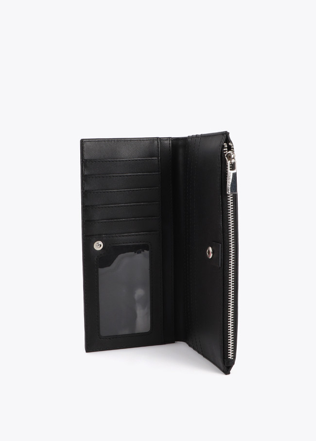 Portefeuille avec Clous Or et Argent