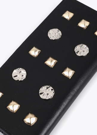 Wallet with Gold and Silver Studs
