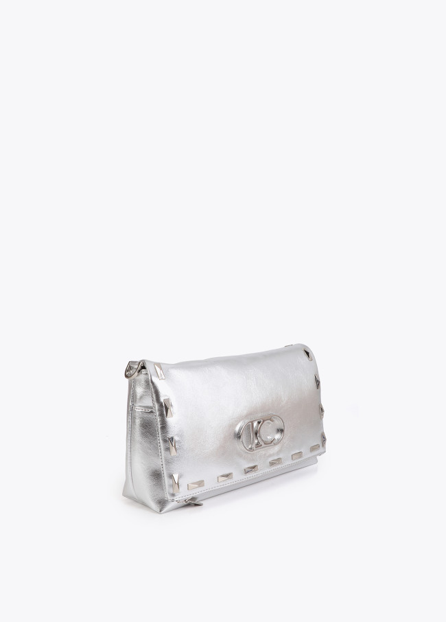 Metallic Crossbody with Rectangular Studs