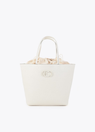 Deconstructed Monogram Stitch Shopper