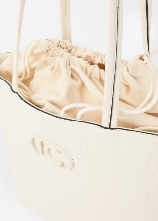 Reconstructed Monogramm Shopper mit Steppnähte