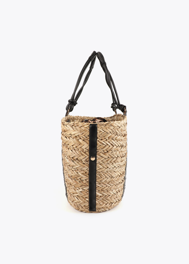 Tote with Cutout Logo Handle