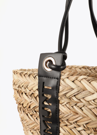 Tote with Cutout Logo Handle