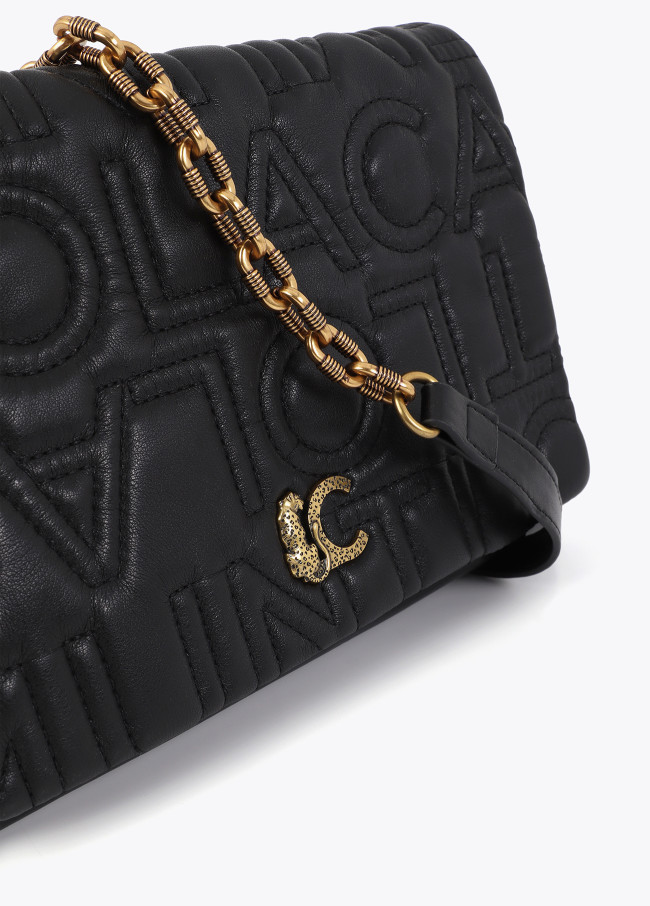 Borsa a Tracolla con Patta Trapuntata Logo