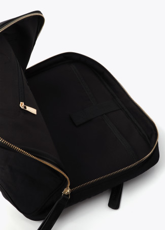 Combined nylon and PU laptop bag