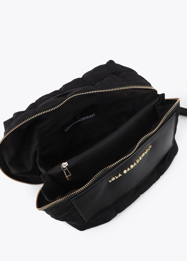 Trousse de toilette en nylon et PU combinés