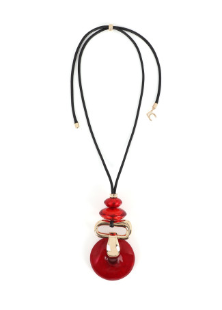 Collar largo pendant acrílicos