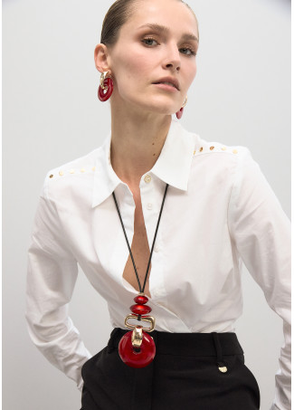 Collana Lunga con Pendente Acrilico