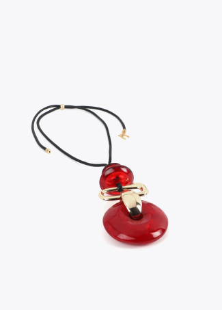 Collana Lunga con Pendente Acrilico