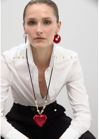 Collana Lunga Pendente Cuore