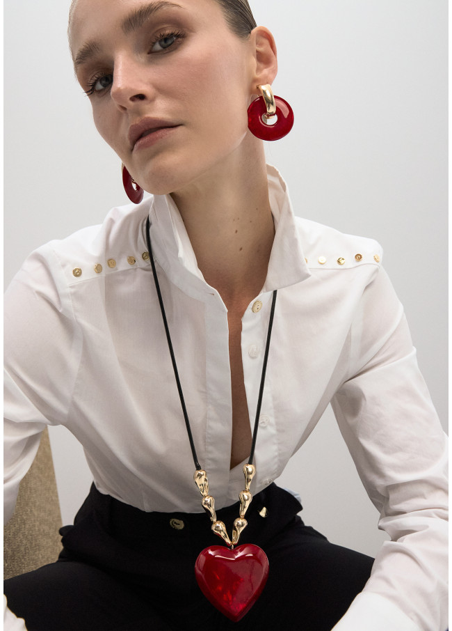 Collier Long Pendentif Cœur