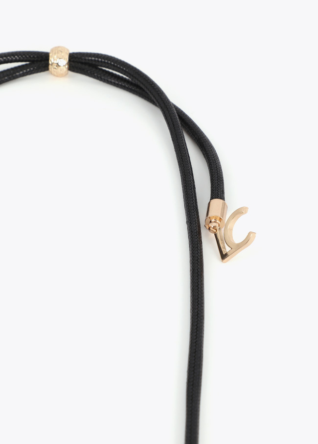 Collar largo colgante corazón