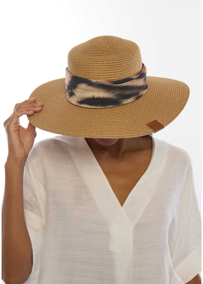 Chapeau avec Nœud Imprimé