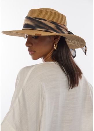 Chapeau avec Nœud Imprimé