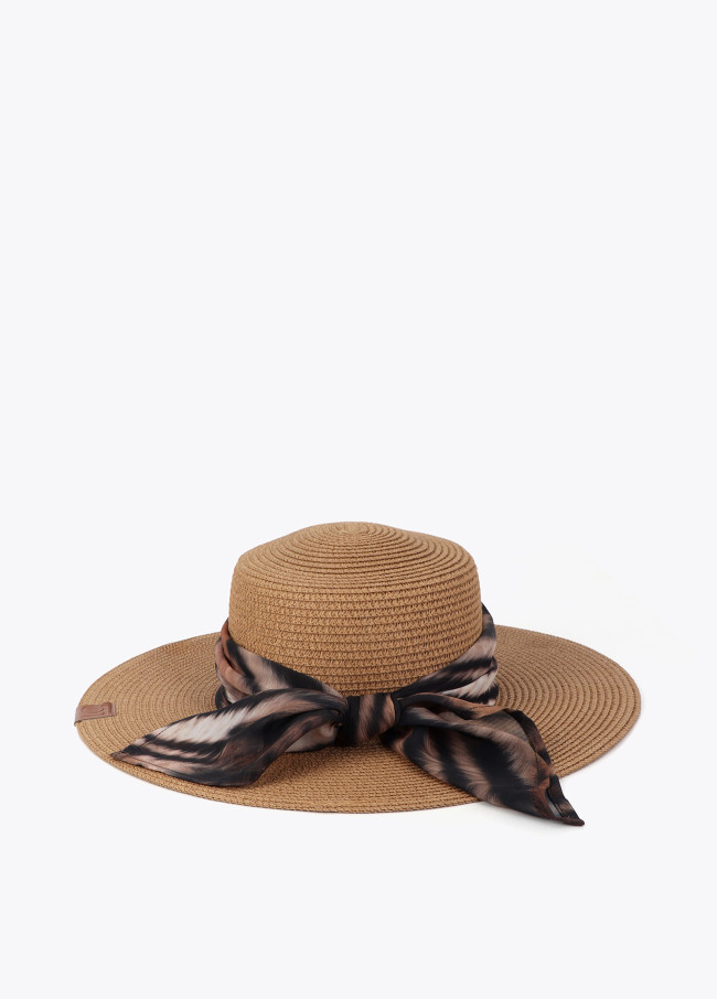 Chapeau avec Nœud Imprimé