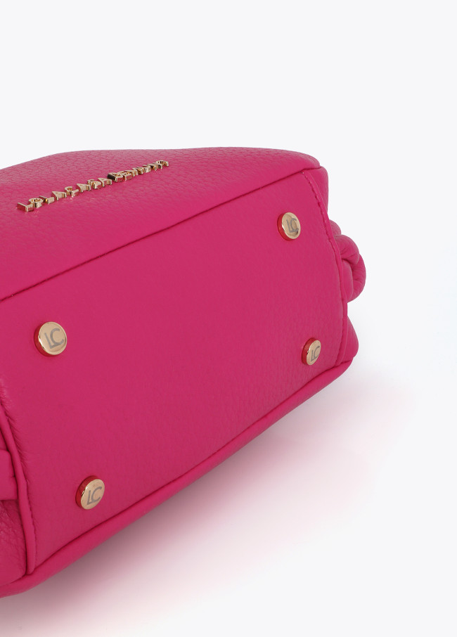 Bolso bandolera asa metálica troquelada