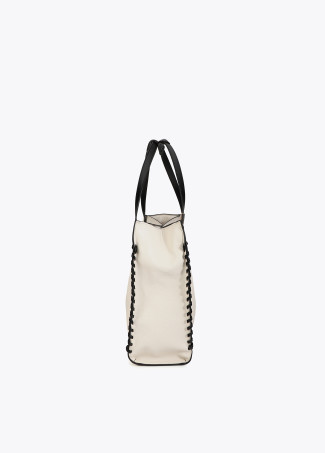 Shopper with Contrasting Braided Detail