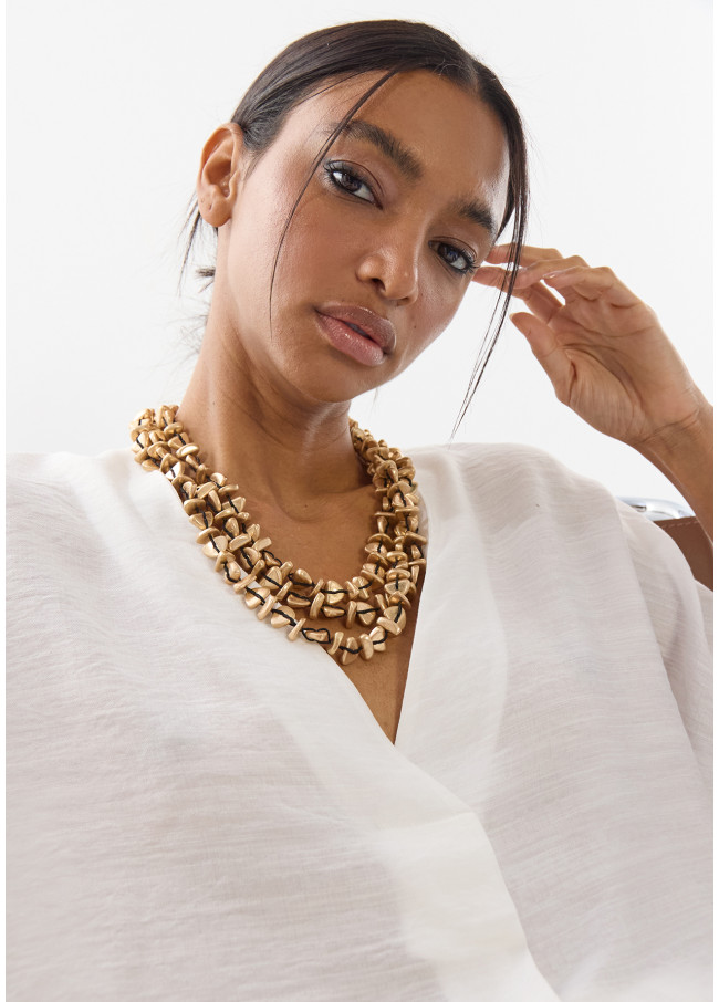 Multi-Strand Beaded Necklace