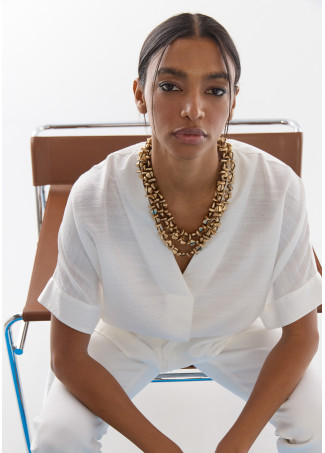 Collier multi-rangs à perles