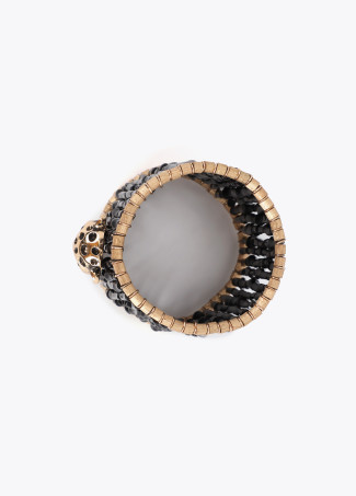 Pulseira elástica leopardo personalizada