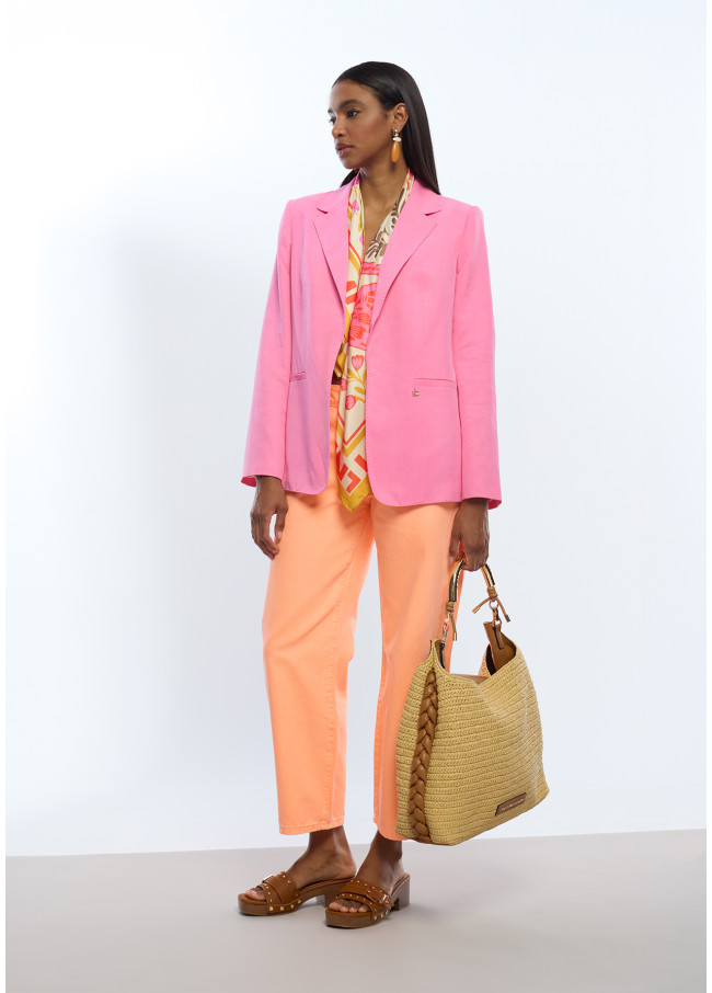 Regular Fit Jacket without Buttons