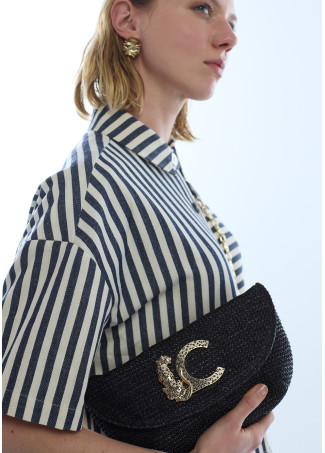 Sac Événement Effet Raphia Logo Léopard