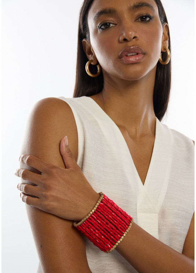 Bracelet Élastique Corail