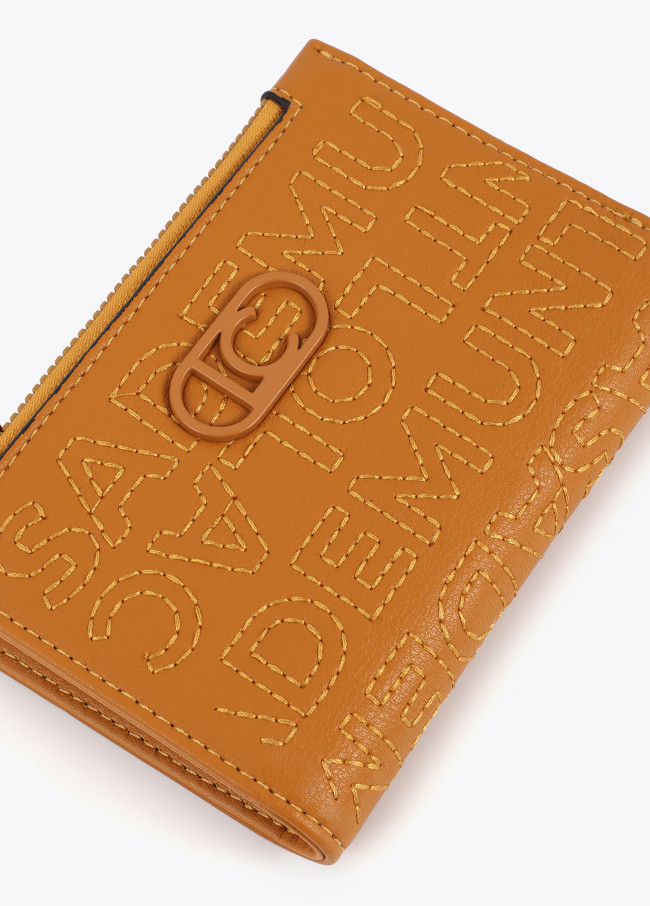 Stitched Logo Wallet